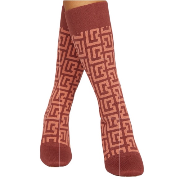 New In Box Leighton Printed Knit Heeled Boots, 9/10 - Picture 2 of 9